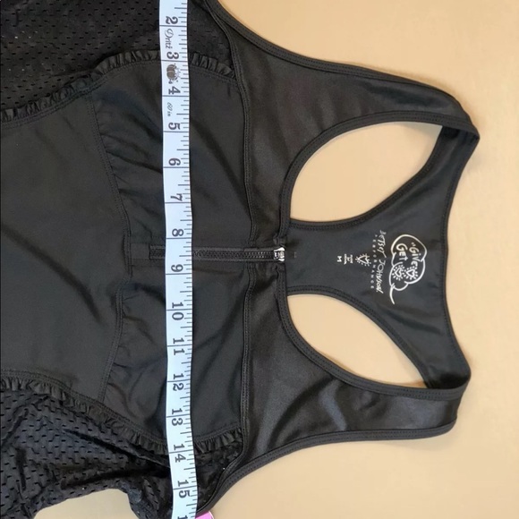 Betsey Johnson zip front tank top sz medium - Picture 3 of 4